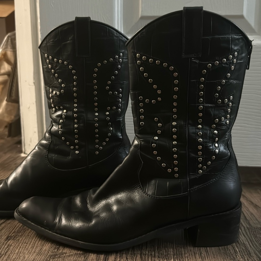 Stuart Weitzman Western Studded Boot